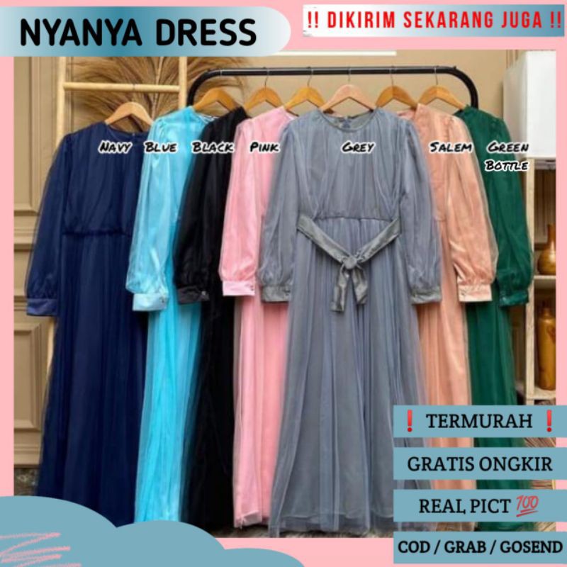 NYANYA DRESS / DRESS LEBARAN / DRESS TILLE