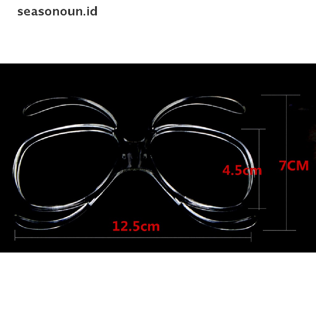 【seasonoun】 Ski Goggles Glasses Myopia Frame Rx Insert Optical Adaptor Flexible Prescription .