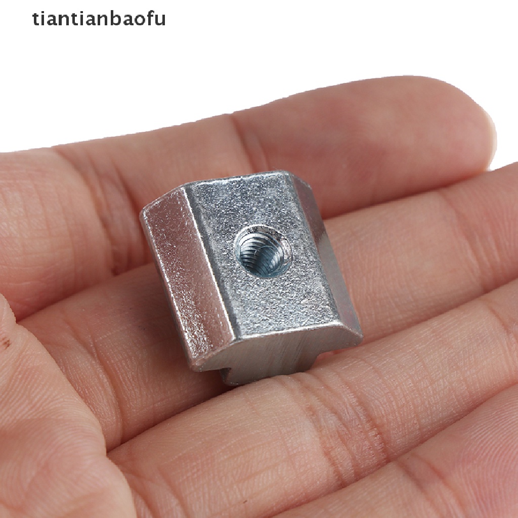 [tiantianbaofu] 10Pcs T Sliding Hammer Nut Block Square Nuts M4/M5/M6 Nut 20/30/40/45 Series Boutique