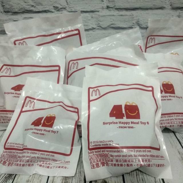 Happy Meal Mc Donalds 40th Anniversary