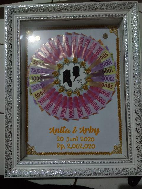 Mahar Nikah Uang Kuno , Mahar Uang, Mahar Cikarang Bekasi, Seserahan Bingkai 3d 12r