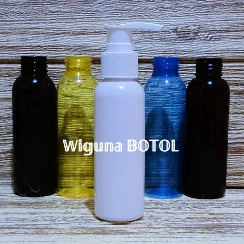 Boto Pump 100ml / Botol 100ml Tutup Pump Lotion Putih / Botol Handshop 100ml Varian