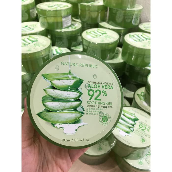 Nature Republic aloe vera 92% soothing gel, Pelembab wajah