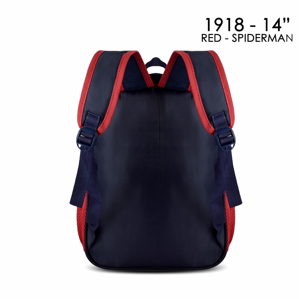 Tas Cartoon 1918-14 Inch Tas Ransel Cowok Dan Cewek Sekolah Motif Captain America,Frozen,Spiderman,Ultraman,Unicorn FREE Kotak Pensil