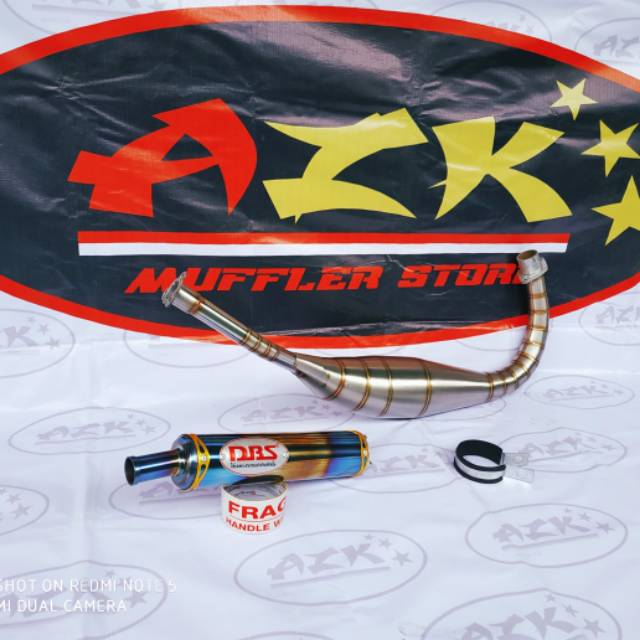 Knalpot Satria 2 Tak DBS Stainless TWO TONE