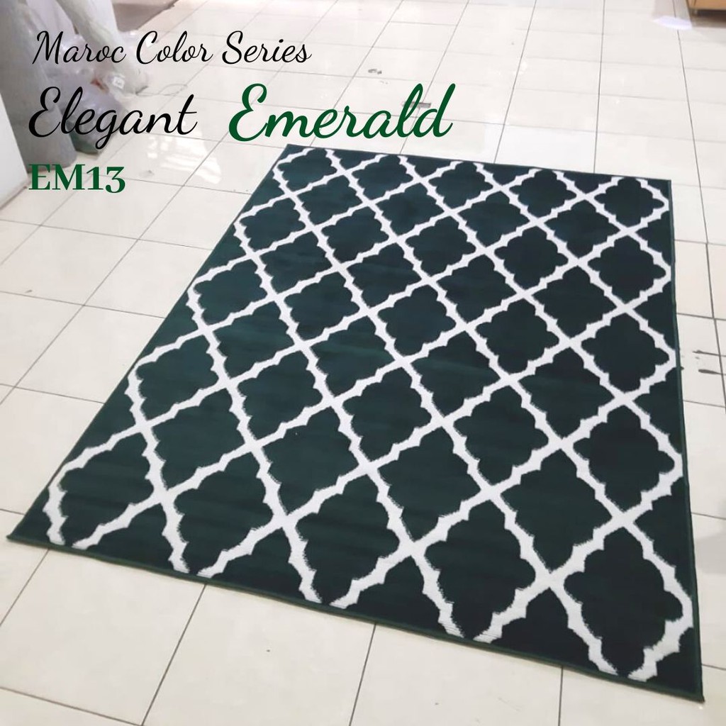 KARPET MAROC 160 x 210 EM13 Green Emerald