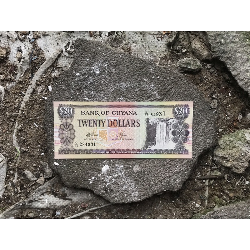 UANG KERTAS 20 DOLLAR GUYANA