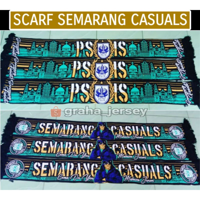 Scarf Psis SEMARANG CASUALS 14 Get Polland Syal Scraf Biru ORIGINAL FREE SERTIFIKAT