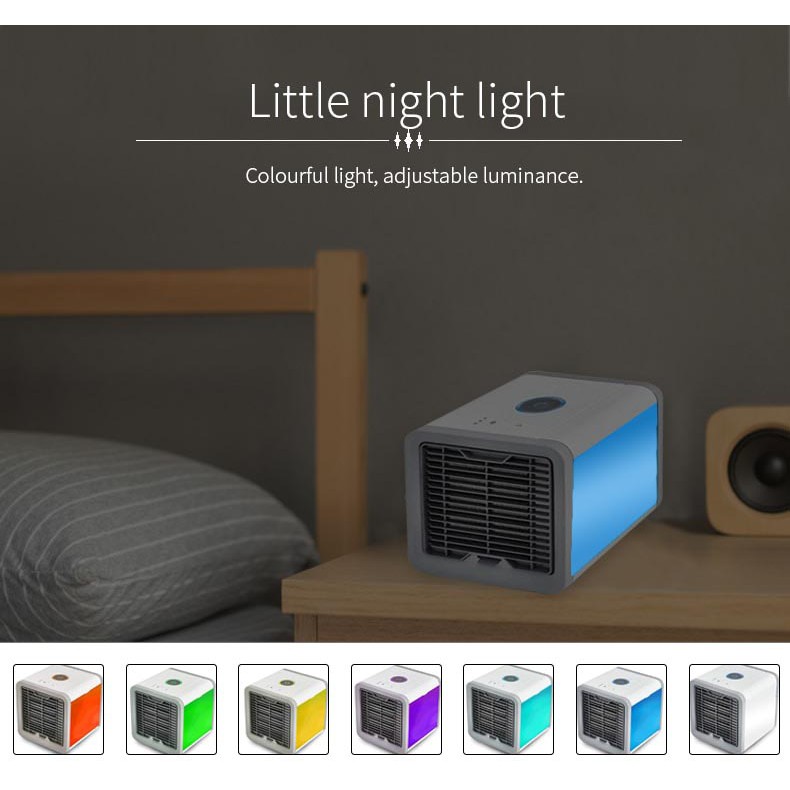 Kipas Cooler Mini Taffware HUMI Arctic Air Conditioner 8W Biru