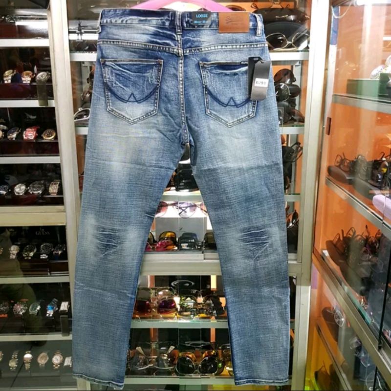 celana panjang jeans superdry pria terbaru