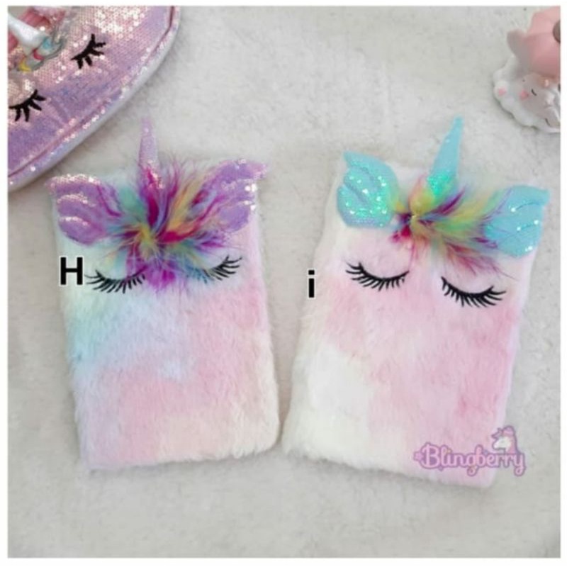 

Notebook Unicorn Buku Tulis Unicorn Bulu alat tulis buku harian diary animal bulu buku tulis