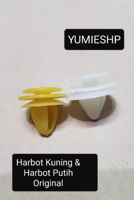 KANCING KLIP DOORTRIM HARBOT PINTU MOBIL KUNING PUTIH ORIGINAL