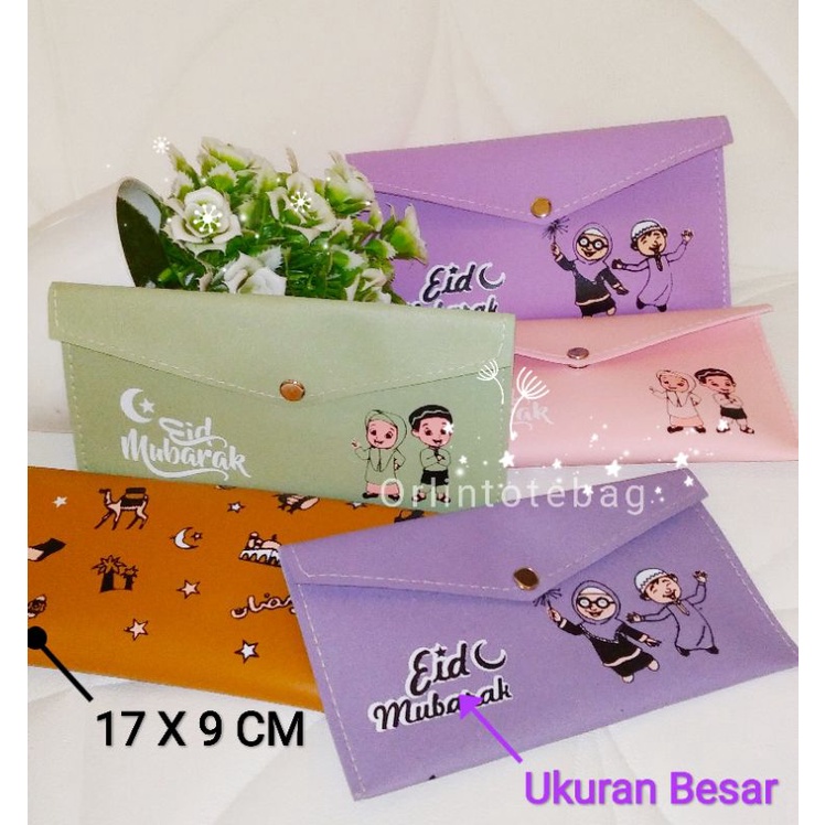 dompet angpau panjang. dompet idulfitri. angpao lebaran