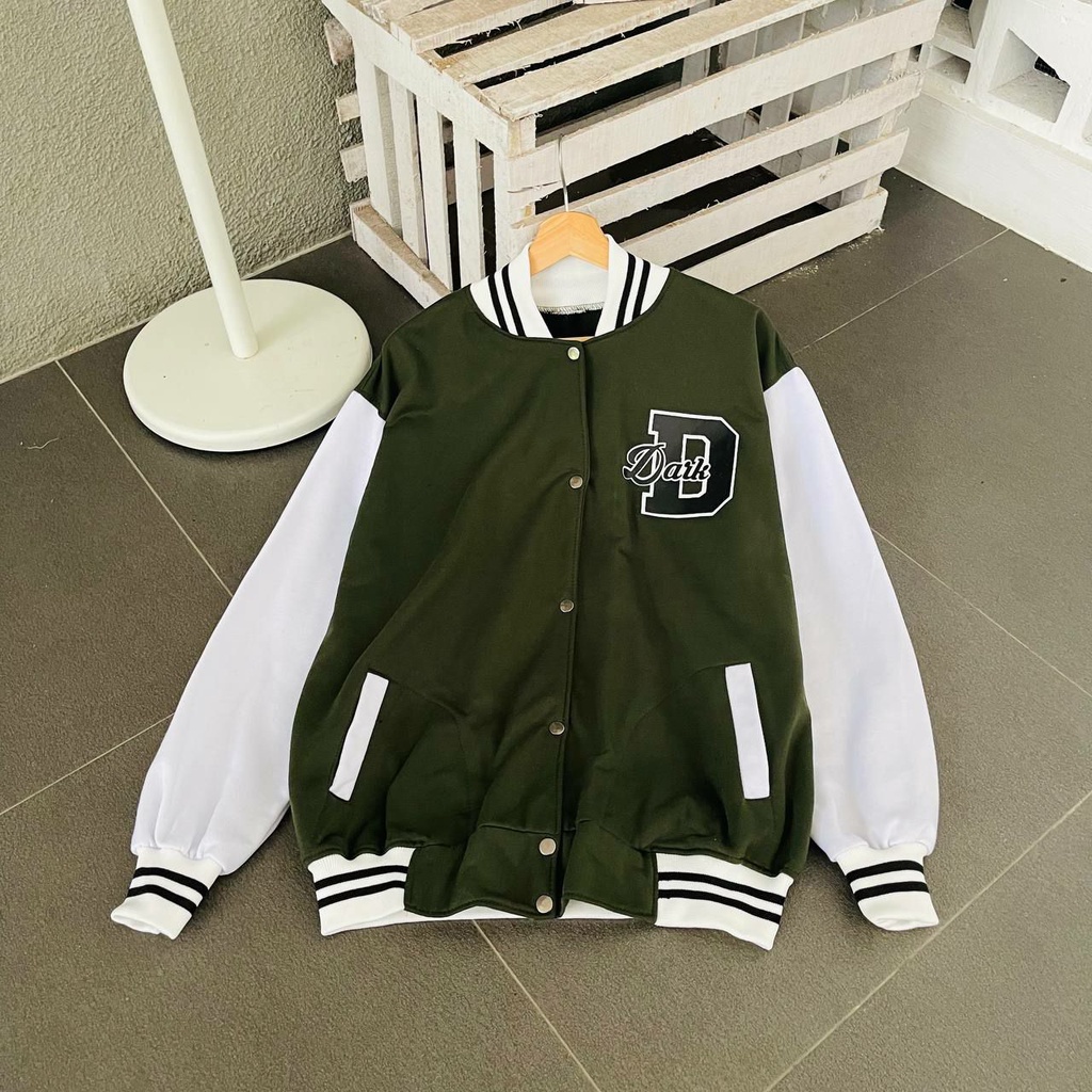 JAKET KOREA - D BASEBALL - PRIA WANITA  - KEKINIAN