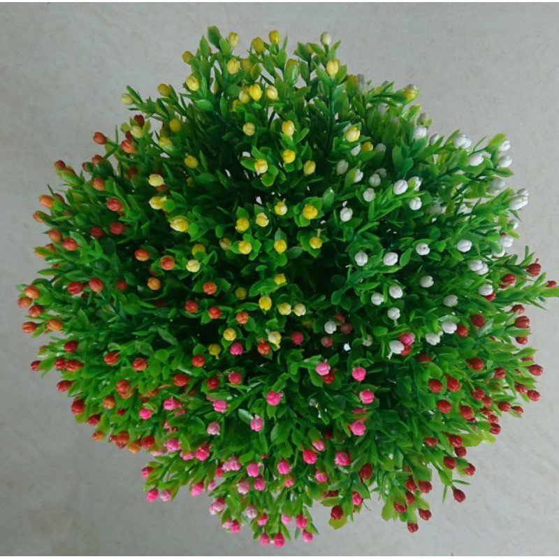 PROMO TERBARU RUMPUT KROKOT LIAR - 1 PCS BUNGA BERRY MINI BUNGA KROKOT LIAR RUMPUT BUNGA ARTIFISIAL