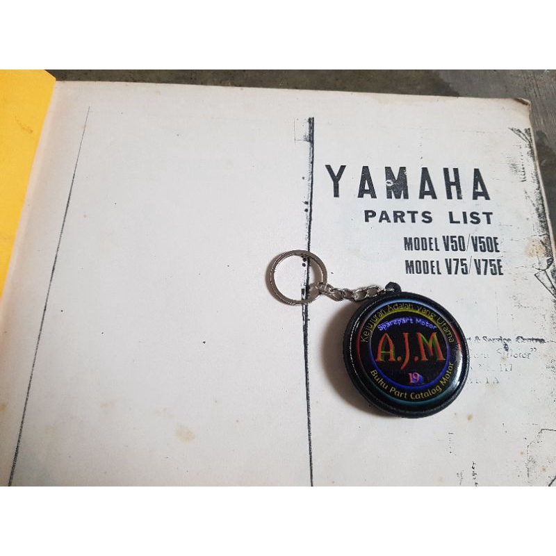 Buku Parts Catalog Copian Yamaha V50 V50e V75 V75e