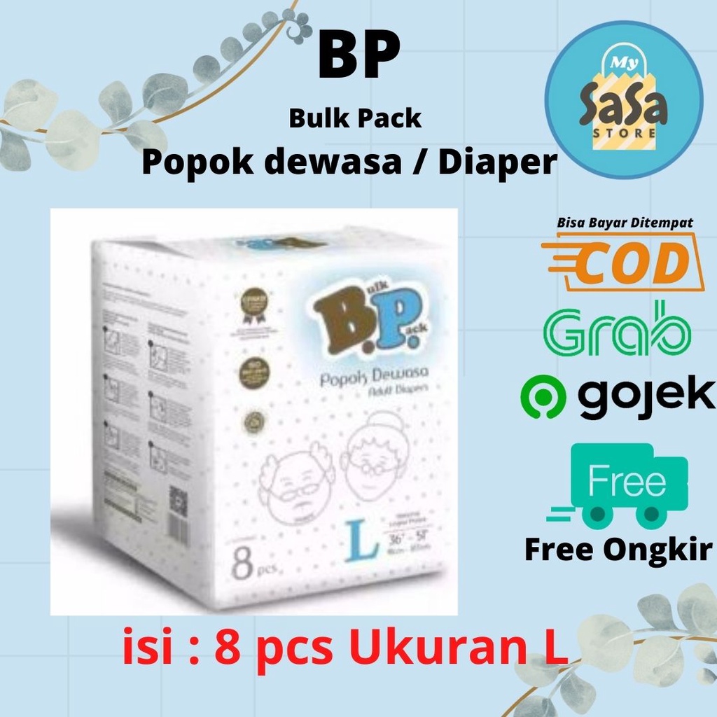 Popok dewasa BP Diaper Bulk Pack 8L