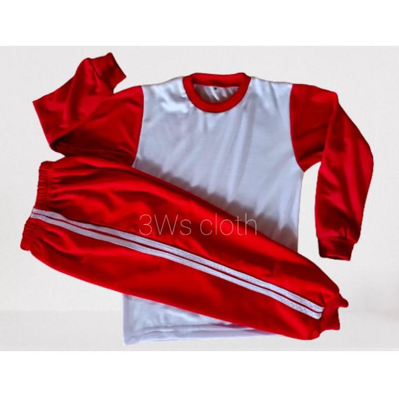 W7Z KAOS OLAHRAGA SD | SERAGAM OLAHRAGA SD | SETELAN OLAHRAGA SD | PUTIH MERAH/MERAH PUTIH SATUAN BI