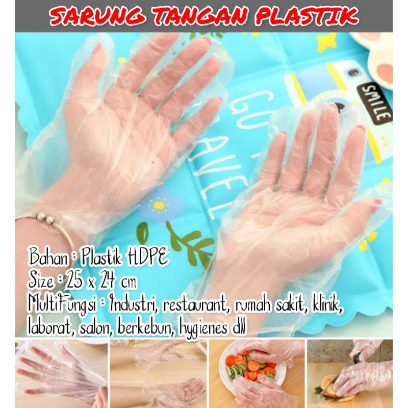 Sarung Tangan Plastik Isi 100