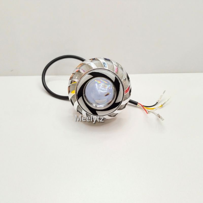 Lampu LED projie mini laser 2 mode jauh dekat putih ae de putih