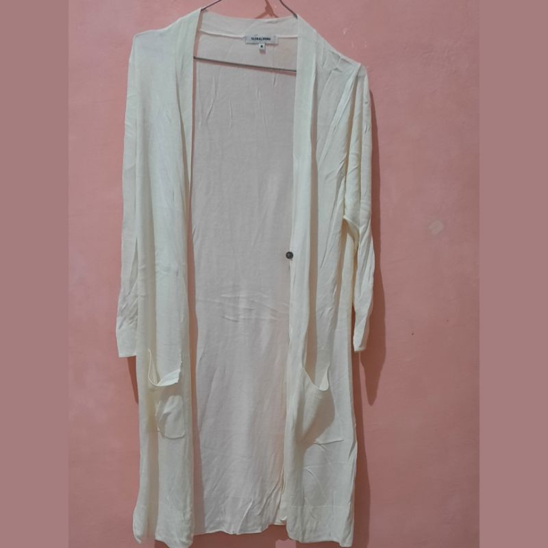 preloved long cardigan rajut global work warna bw