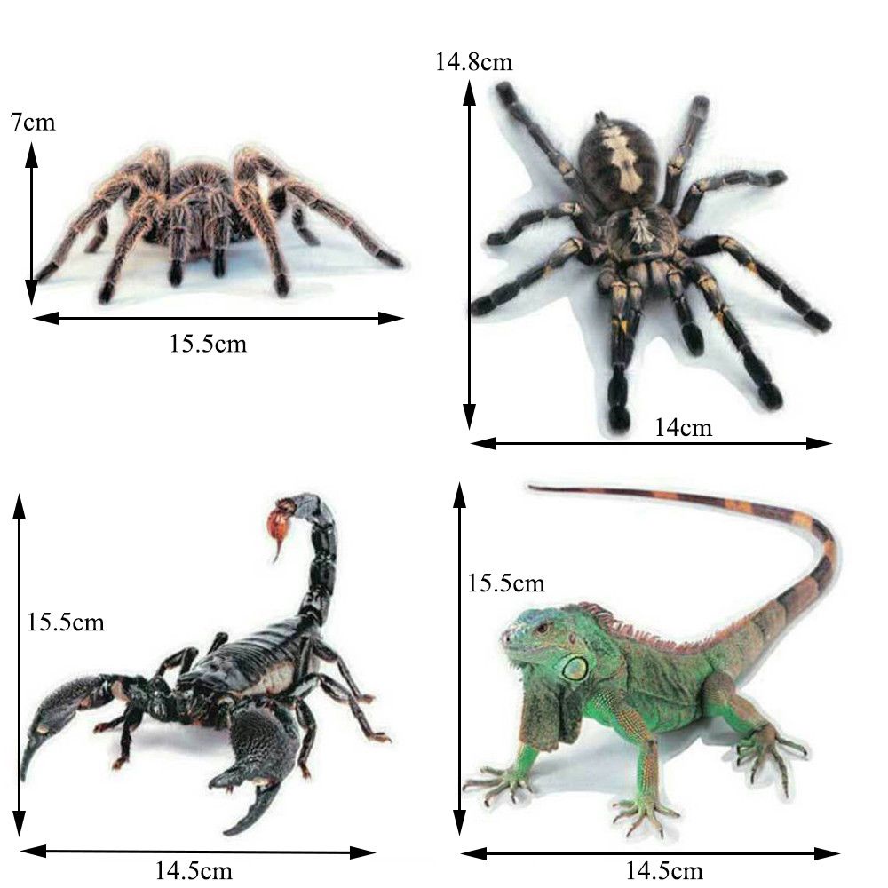 Suyou Stiker 3d Motif Kalajengking Scorpion Untuk Dekorasi Jendela Mobil