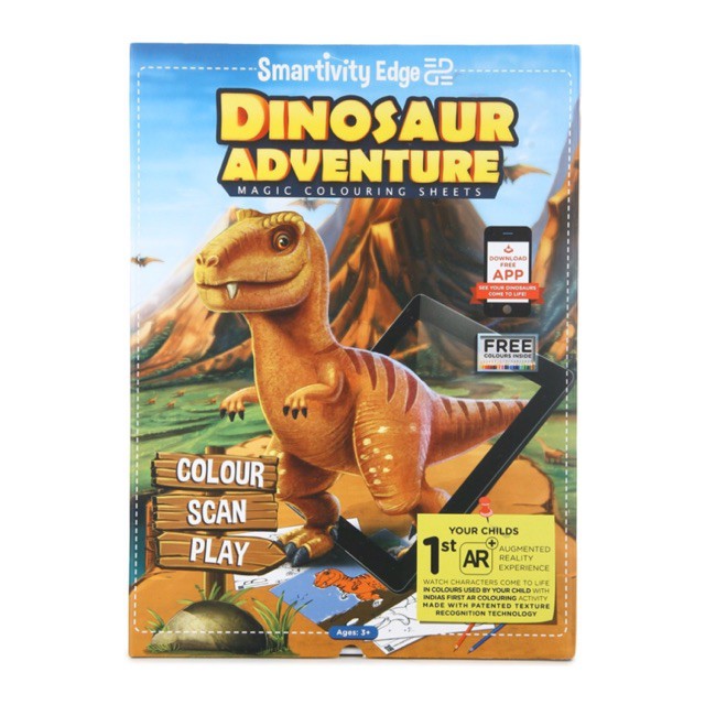 

ELC Smartivity Edge Dinosaur Adventure Colouring Book Buku Gambar Mewarnai Anak