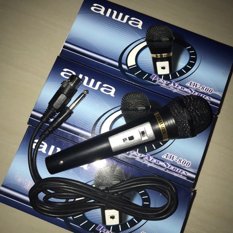 AIWA MICROPHONE MIKROFON KARAOKE