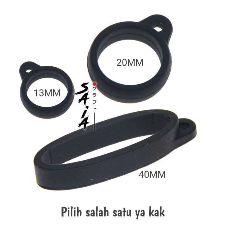 BIG SALES Q9834 Lanyard pods SAIA gantungan tali simpel paracord dan pilih karet 40mm 20mm 13mm ヹ