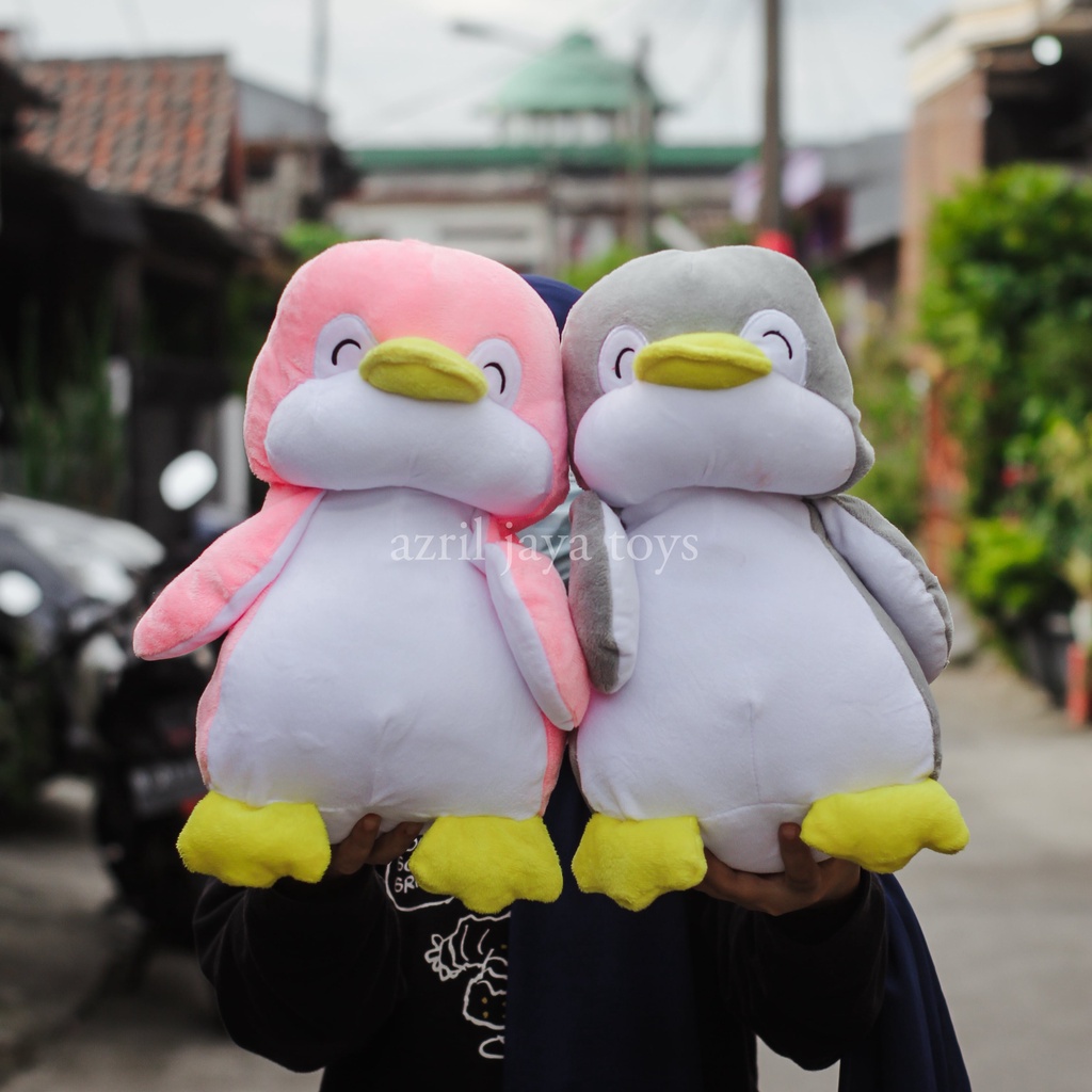 Boneka Pinguin lucu imut dan gemesin - ukuran 45 cm bisa COD