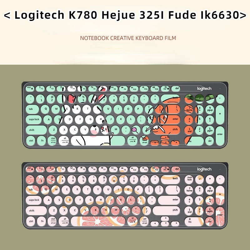 Film Pelindung Debu Motif Kartun Bunga Untuk Keyboard Logitech K780 Hejue 325I Fude Ik6630