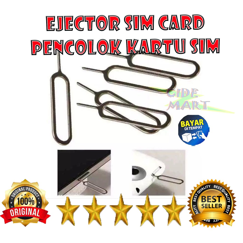 [TERMURAH] SIMCARD EJECTOR / JARUM SIM CARD / PEMBUKA KARTU SIM