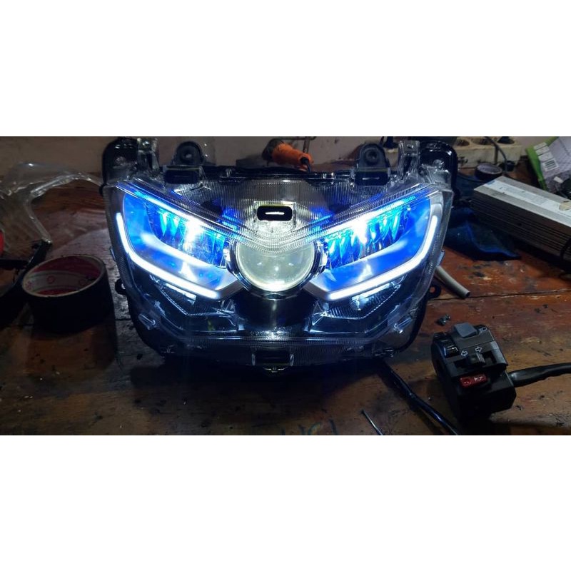 Custom Headlamp All New Nmax Projector Bi-led Sniper