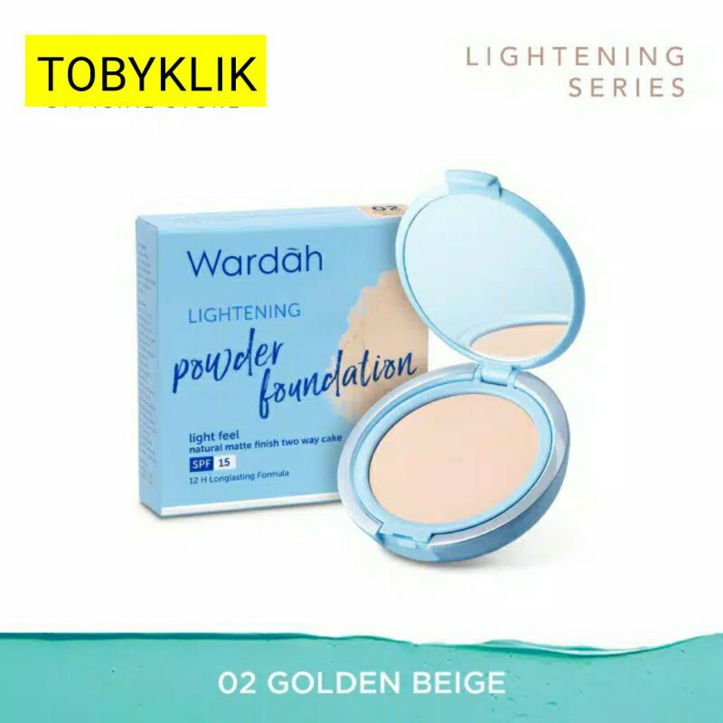 Wardah Lightening Two Way Cake Powder Foundation Light Feel 12 g