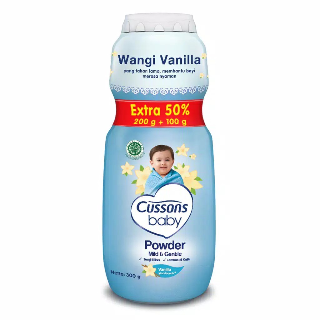 CUSSONS BABY POWDER 200gr Extra Fill 100gr BEDAK TABUR BAYI