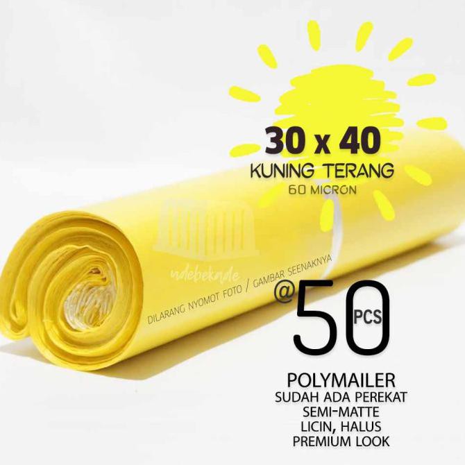 

Open Ds] Polymailer Plastik Packing 30X40 Kuning Isi 50 Lbr Premium Look Murah