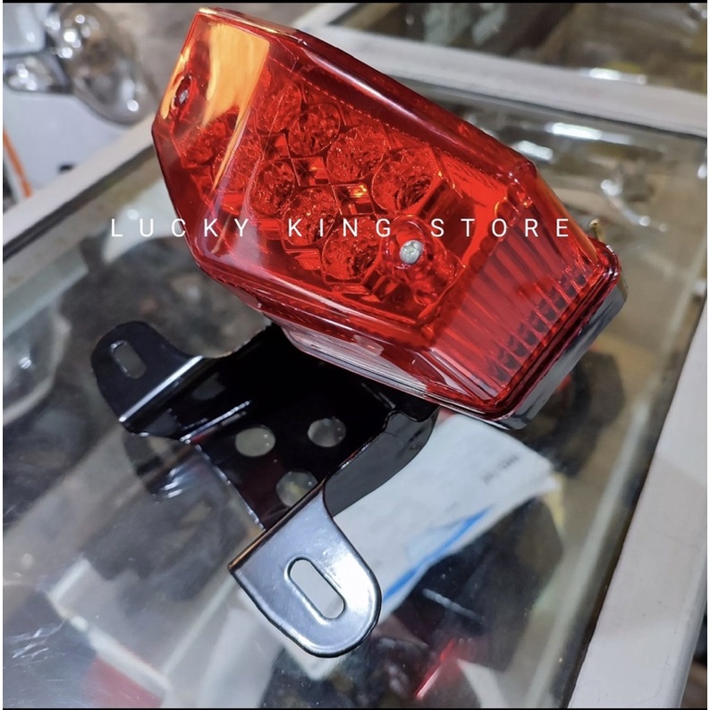 Lampu stop lampu belakang rxking rxk rxs led merah set dudukan dan karet dudukan lampu stop