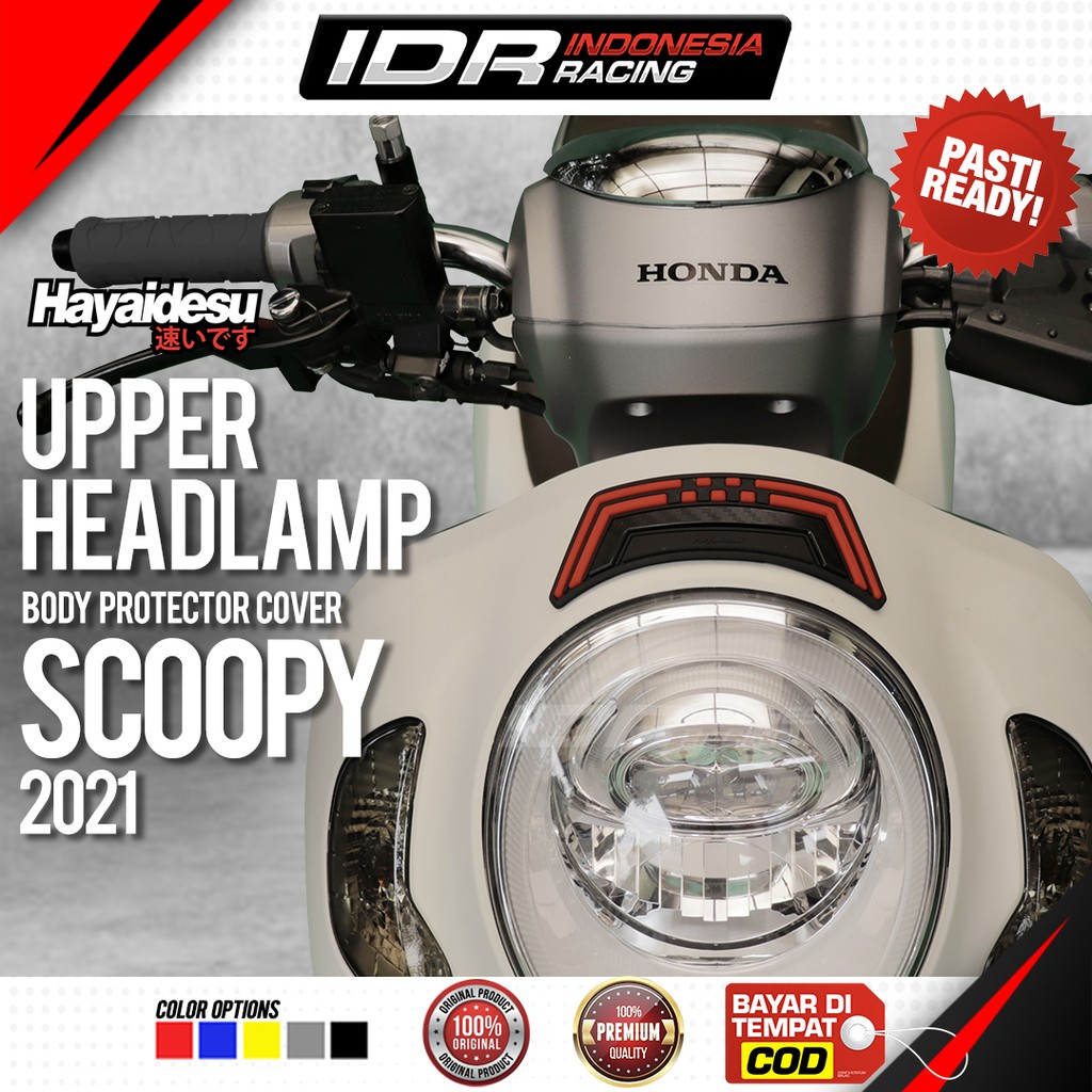 Hayaidesu New Scoopy 2021 Upper Front Head Lamp Cover Body Protector Aksesoris Honda