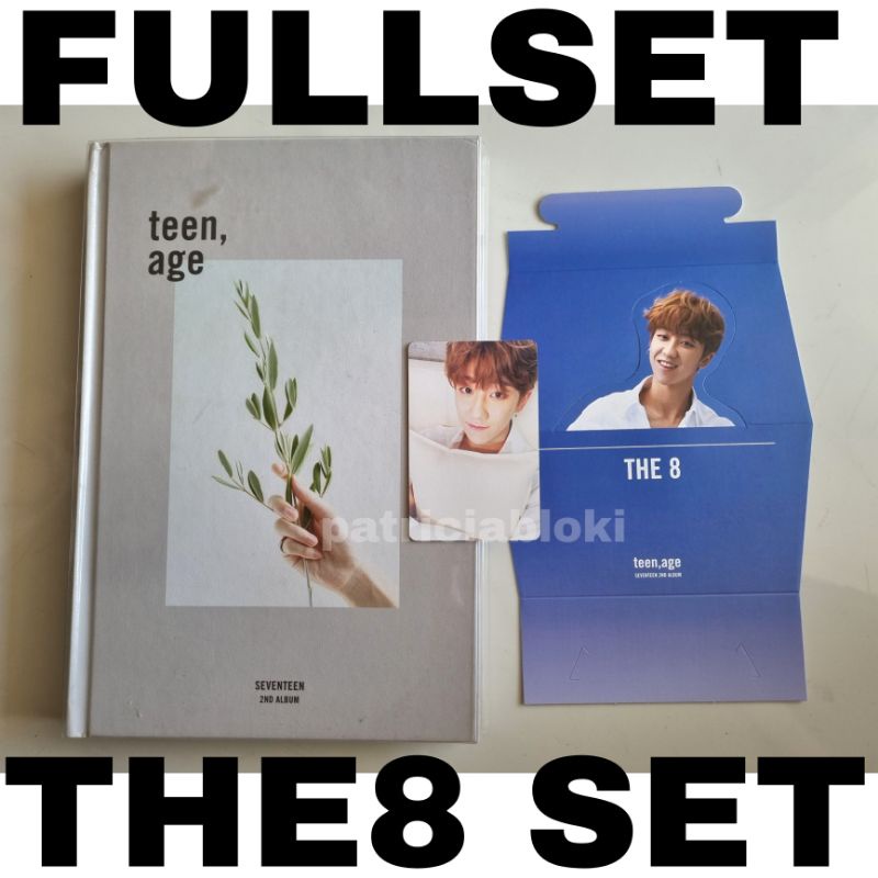 Fullset 2nd Album Seventeen Teen Age White Ver Photocard The8 Pc Standee Unsealed Preloved Minghao H