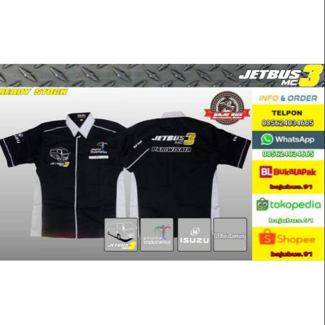 Kemeja JETBUS3  bajubus.91