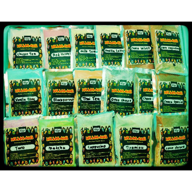 

Bubuk Minuman Premium NUMANI || Dengan berat 40 gr || Rasa Dijamin Kualitas Premium