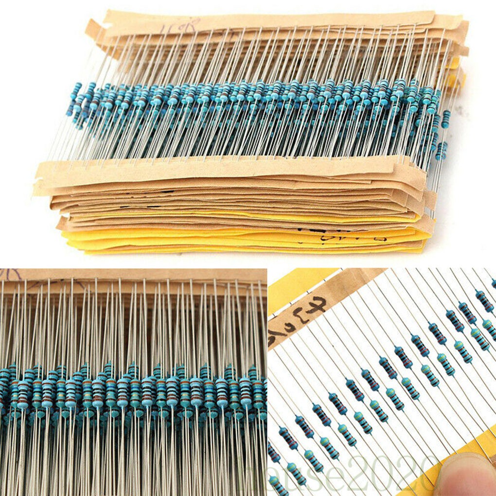 (House2020) 3120pcs / Set Resistor Metal Film 1ohm-10mohm 156 Value 0.25w Untuk Komponen Elektronik