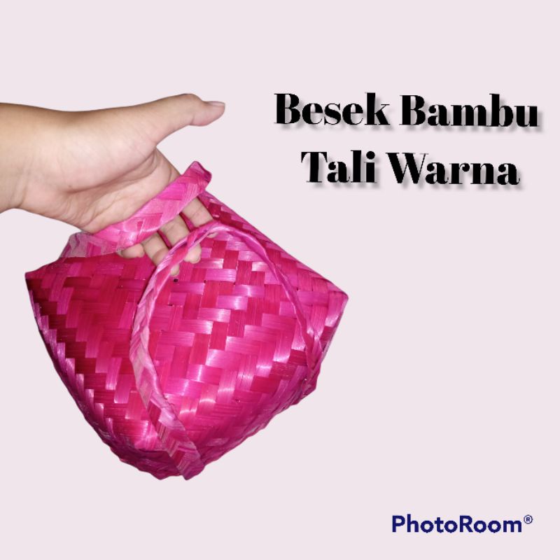 

[ Halodul ] Besek Jinjing Warna 18 cm Cantik Unik dan Murah | besek bambu hampers kotak hantaran lebaran