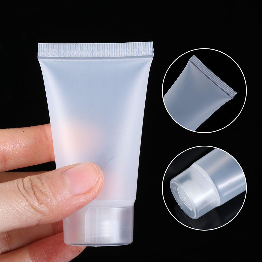 POPULAR 2PCS Matte/Clear Refillable Bottle Travel Size Shampoo Holder Lotion Packing Portable Empty Squeeze Containers Makeup Tool Cream Tube/Multicolor