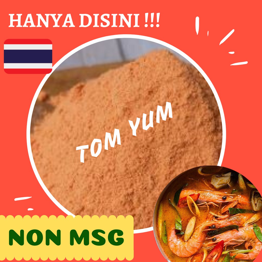 

Bumbu Tabur Premium Rasa Tom Yum Non MSG 1 Kg Enak Halal Murah Meriah Keripik Singkong Cilung