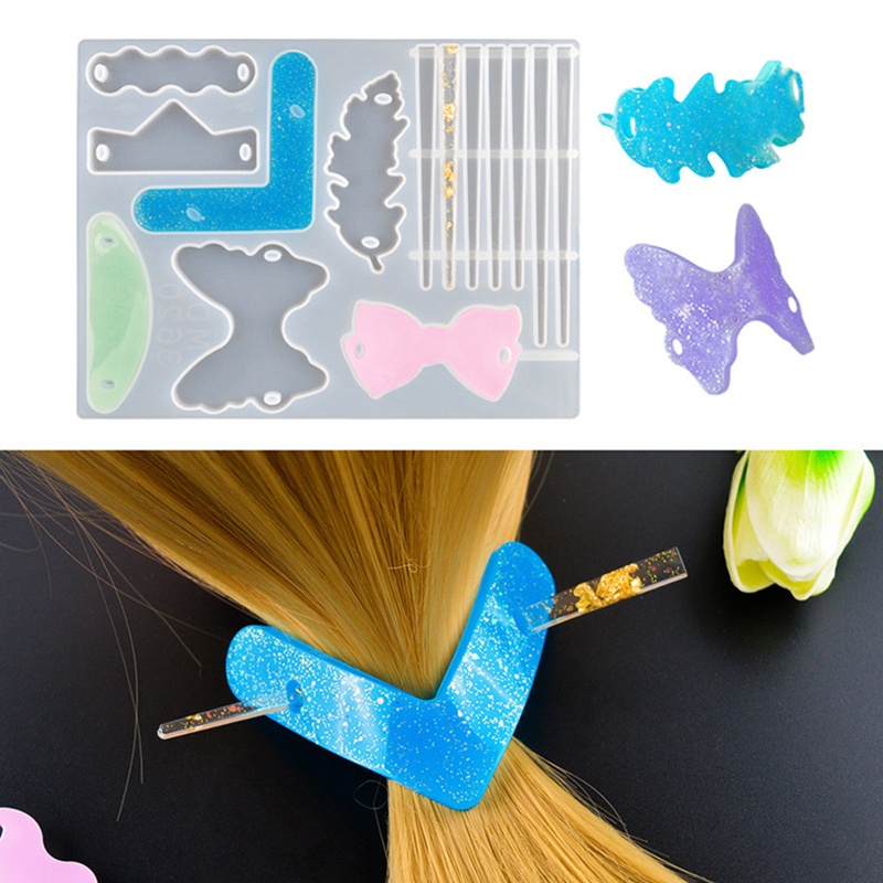 Siy Set Cetakan Resin Epoksi DIY Bahan Silikon Untuk Wanita