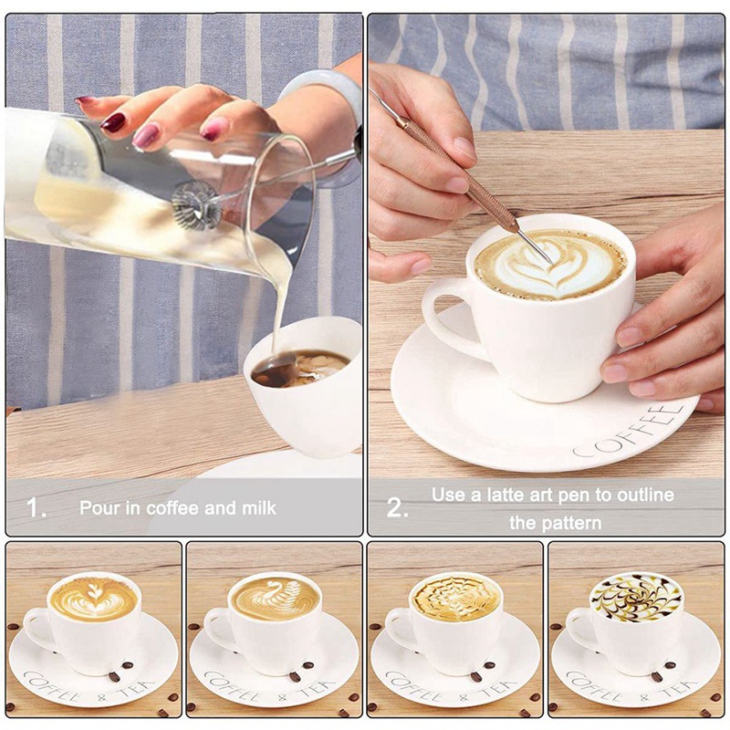 Electric Milk Easy Frother,Whisk Drink Mixer for proof Coffee Mini Foamer Coffee Foam Maker Milk Shake Mixer