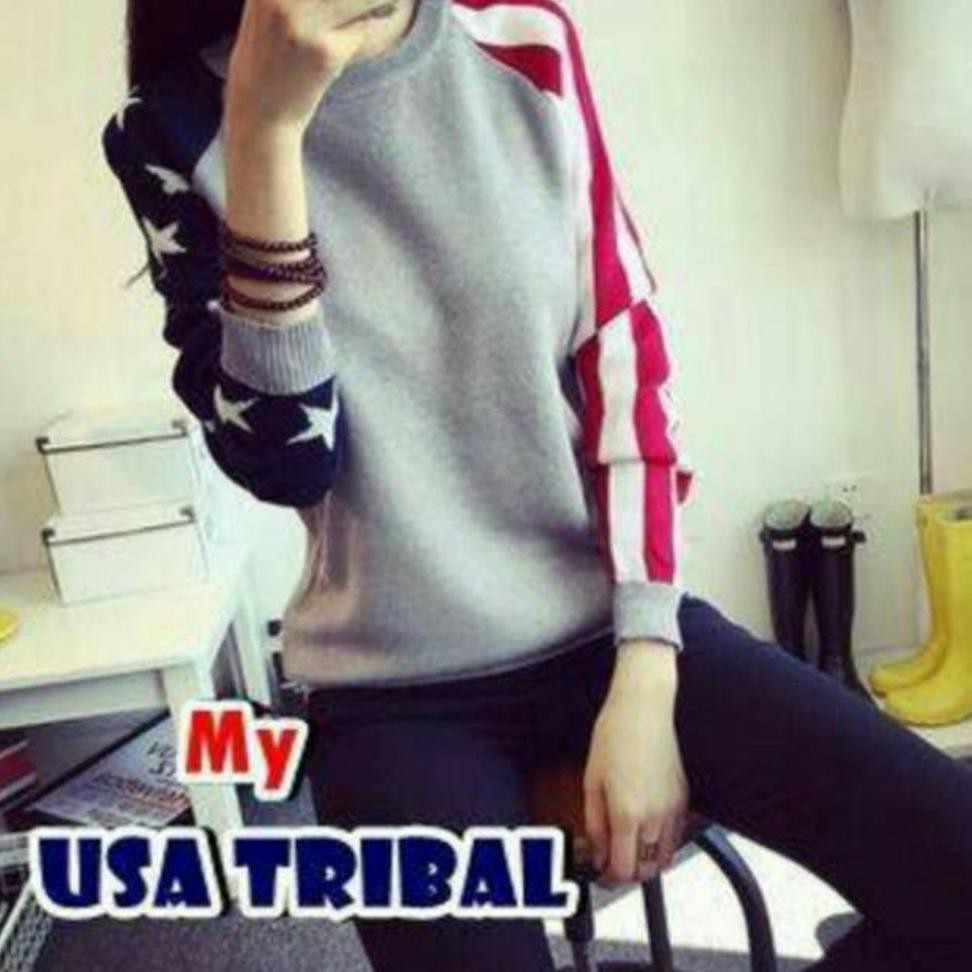 DISKON USA TRIBAL SWEATER RAJUT TEBAL