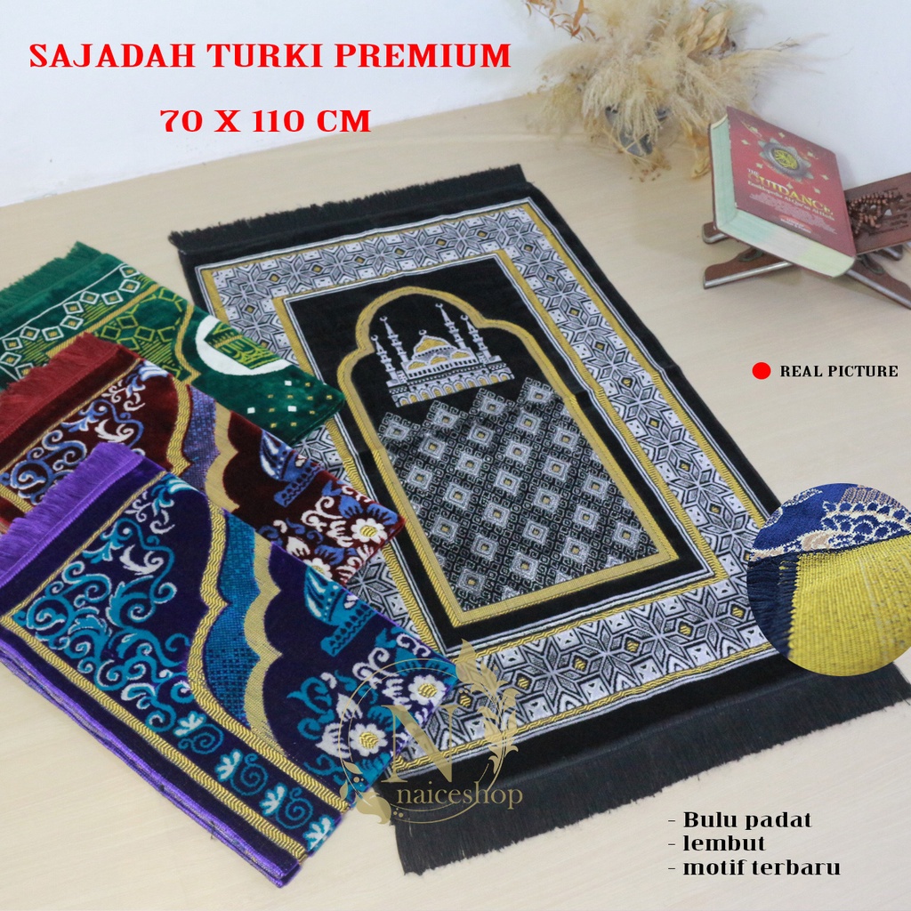 Sajadah Turki Bulu Premium Multicolor