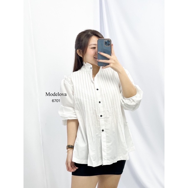 MDLV 6701 SAVIOUR BABYDOLL SHIRT BLOUSE KOREA BLOUSE KATUN BAJU BIG SIZE BLOISE IMPOR FASHION IMPORT